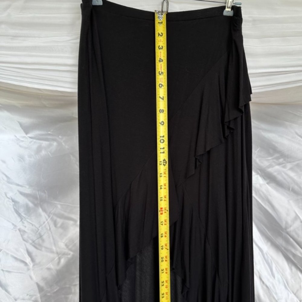 Bailey 44 Black Multi-Level Wrap Ruffle Skirt - image 8